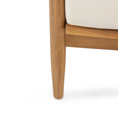 Christopher Knight Home Willowbrook Outdoor Acacia Wood Club Chair 6 Christopher Knight Home Willowbrook Outdoor Acacia Wood Club Chair - Image 6