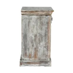 Tijeras Handcrafted Boho Mango Wood Nightstand Distressed White - Christopher Knight Home -Ckhome2u Store GUEST 031f4d07 2f85 480c 9a2f 774459c5d97e