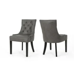 Set Of 2 Hayden Traditional Microfiber Dining Chair - Christopher Knight Home -Ckhome2u Store GUEST 03d4999d 241c 466d bd5f 184b430729f8