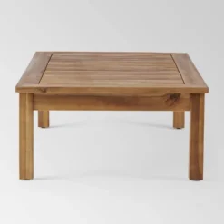 Santa Ana 4pc Acacia Wood Chat Set Teak/Dark Teal - Christopher Knight Home -Ckhome2u Store GUEST 03f5ee0e 0362 4dfa 969d 2f507c2b172c