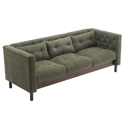 78"W Sofa Couch, Modern Upholstered 3-seater Sofa Chair With Tufted Design For Living Room -Christopher Knight Home 8 78"W Sofa Couch, Modern Upholstered 3-seater Sofa Chair With Tufted Design For Living Room -Christopher Knight Home - Image 8