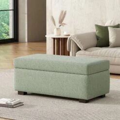 Christopher Knight Home Kalysta Contemporary Rubberwood Upholstered Rectanglar Storage Ottoman -Ckhome2u Store GUEST 04eb29d4 1667 4aad a829 71861c70bf79