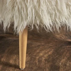 Cheryiie Faux Fur Accent Chair White - Christopher Knight Home -Ckhome2u Store GUEST 05355cea aeff 4973 8ceb 40ad4c117167