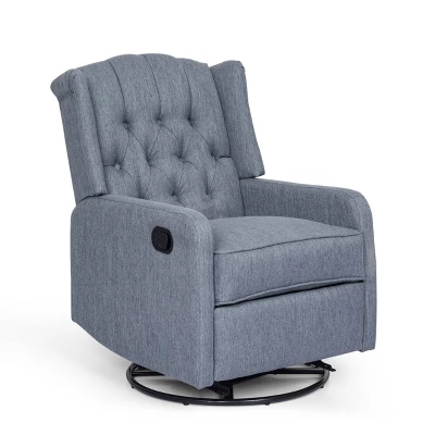 Mohaven Contemporary Tufted Wingback Swivel Recliner - Christopher Knight Home 9 Mohaven Contemporary Tufted Wingback Swivel Recliner - Christopher Knight Home - Image 9