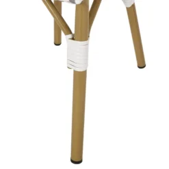 Elize 2pk Outdoor French Bistro Chairs - Gray/White/Bamboo - Christopher Knight Home -Ckhome2u Store GUEST 0c6926fd cdc4 4e8a 9cf1 5ef5ce350f46