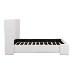 Christopher Knight Home Octavia Modern Upholstered Bed With Tall Headboard, White -Ckhome2u Store GUEST 13cf0ef7 5a51 478b b54b af8b80e8f3e6