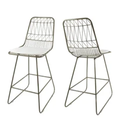 Set Of 2 Walcott Modern Iron Counter Height Barstools - Christopher Knight Home -Ckhome2u Store GUEST 14d40ac4 8a9d 49d0 8d6f 23e471f39920