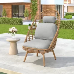 Christopher Knight Home Casey Outdoor Rattan And Metal High-back Lounge Swivel Chair With Cushion -Ckhome2u Store GUEST 16e3f913 2bd0 44cf 94df 0854a523a506