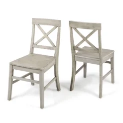 Set Of 2 Roshan Farmhouse Acacia Dining Chair - Christopher Knight Home -Ckhome2u Store GUEST 173e2357 00c7 4232 a8f2 f569d7a464b7
