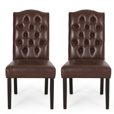 2pk Harriet Contemporary Tufted Dining Chairs - Christopher Knight Home 12 2pk Harriet Contemporary Tufted Dining Chairs - Christopher Knight Home - Image 12