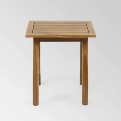 Yadira 3pc Acacia Wood Chat Set - Teak/Dark Teal - Christopher Knight Home -Ckhome2u Store GUEST 199aff88 8910 4dac be9e 2f2025def5c6