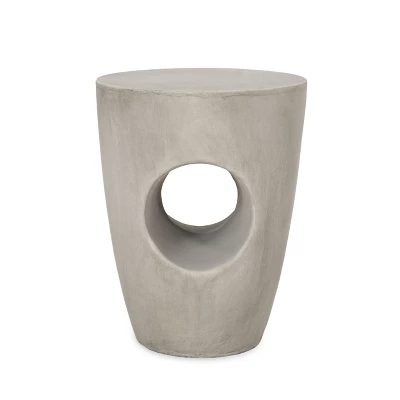 Christopher Knight Home Sirius Outdoor Contemporary Lightweight Concrete Accent Side Table 4 Christopher Knight Home Sirius Outdoor Contemporary Lightweight Concrete Accent Side Table - Image 4