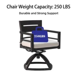 Christopher Knight Home Olivia Modern Aluminum Stable Base Swivel Chairs With Removable Sunbrella Cushions ( Set Of 2) -Ckhome2u Store GUEST 1b1c4015 937f 4fd0 8020 a59869b85b89