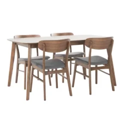 5pc Lucious 60" Dining Set - Christopher Knight Home -Ckhome2u Store GUEST 1b23acb9 2b85 461f b282 1a0dd024a7c4