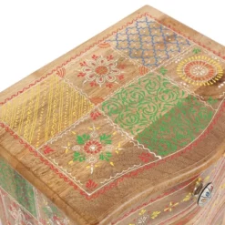 Ailey Handcrafted Boho Mango Wood 3 Drawer Nightstand Natural - Christopher Knight Home -Ckhome2u Store GUEST 1b24fd0e 3e0c 4fca bc0a f42a5ee19376