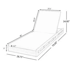 Christopher Knight Home Klayton Outdoor Acacia Wood Adjustable Chaise Lounge With Water-Resistant Cushion And Slatted Base (Set Of 2) -Ckhome2u Store GUEST 1b51a656 4d54 477d b8ee 81375fac2517