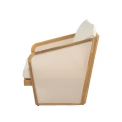 Christopher Knight Home Bendgn Patio Acacia Wood And Textilene Club Chair With Cushion, Teak/Beige -Ckhome2u Store GUEST 1b9dae44 8a93 4589 b915 396a64900352