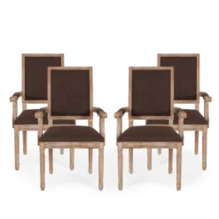 Set Of 4 Maria French Country Wood Upholstered Dining Chairs - Christopher Knight Home -Ckhome2u Store GUEST 1eb439e1 6507 4bb2 b330 98492bdae793
