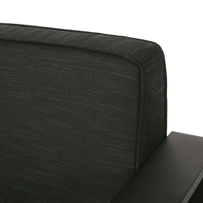 Christopher Knight Home Gabriel Outdoor Aluminum Club Chair With Cushions (Set Of 2), Black/Dark Gray 7 Christopher Knight Home Gabriel Outdoor Aluminum Club Chair With Cushions (Set Of 2), Black/Dark Gray - Image 7