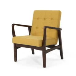 Marcola Mid Century Modern Upholstered Wood Framed Club Chair - Christopher Knight Home -Ckhome2u Store GUEST 20516602 245b 46be 84ff c0f86cd2ebcd