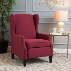 Wescott Traditional Fabric Recliner Deep Red - Christopher Knight Home -Ckhome2u Store GUEST 21f888f3 a241 4bbf bc09 549496281faa