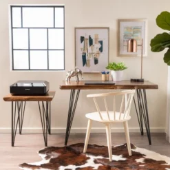 Kija Mid Century Desk Set Natural - Christopher Knight Home