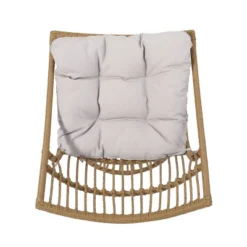 2pc Caryl Outdoor Faux Wicker Chair & Side Table Set With Cushion, UV Protection - Christopher Knight Home -Ckhome2u Store GUEST 243d36bb 8df7 4991 b382 64c2c653808f