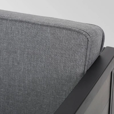 Jax 2pc Faux Wood Loveseat Set - Gray - Christopher Knight Home 2 Jax 2pc Faux Wood Loveseat Set - Gray - Christopher Knight Home - Image 2