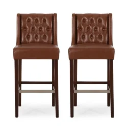 Set Of 2 Bayliss Contemporary Wingback Barstools - Christopher Knight Home -Ckhome2u Store GUEST 26afe809 828e 4a0a a3f1 29bf2791a7eb