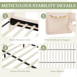 Christopher Knight Home Lindis Modern Upholstered Bed With 2 Built-in Shelves 13 Christopher Knight Home Lindis Modern Upholstered Bed With 2 Built-in Shelves -Ckhome2u Store GUEST 29a6ebc2 b29b 4ec7 8e33 18295f2f9fbd