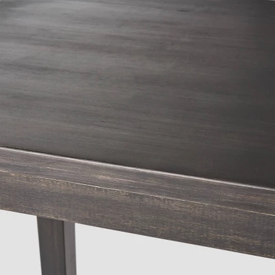 51" Broughton Rectangle Contemporary Bar Height Table Dark Gray - Christopher Knight Home 3 51" Broughton Rectangle Contemporary Bar Height Table Dark Gray - Christopher Knight Home - Image 3