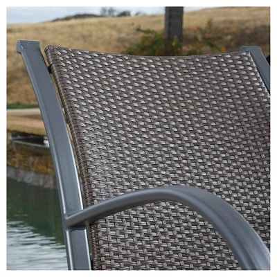 Gracie's 3 Piece Rocking Chair Set - Dark Brown - Christopher Knight Home 3 Gracie's 3 Piece Rocking Chair Set - Dark Brown - Christopher Knight Home - Image 3