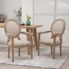 Set Of 2 Judith French Country Wood Upholstered Dining Chairs - Christopher Knight Home -Ckhome2u Store GUEST 2c672fbb 969f 449e 9904 4d52e2cbdf8b