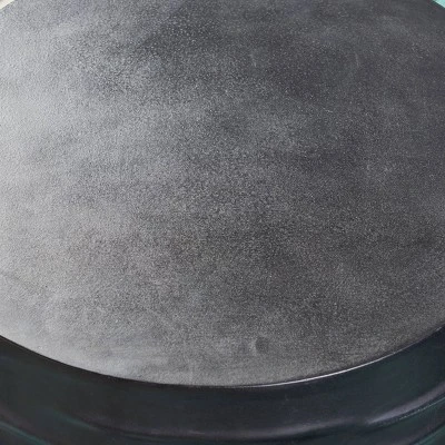 Zapara Lightweight Concrete Outdoor 16" Side Table - Black - Christopher Knight Home: Weather-Resistant Patio Furniture 2 Zapara Lightweight Concrete Outdoor 16" Side Table - Black - Christopher Knight Home: Weather-Resistant Patio Furniture - Image 2