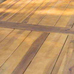 Christopher Knight Home Rust Water And UV-Resistant Rectangle Acacia Wood Outdoor Patio Dining Table Teak Finish: Weather-Resistant Patio Furniture -Ckhome2u Store GUEST 3041734d c5ef 4aa2 a38b 9e44df22aea5