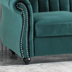 Bowie Modern Glam Velvet Sofa Teal - Christopher Knight Home -Ckhome2u Store GUEST 31367f62 32a4 4728 a2f3 23a0eab185fa