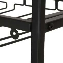 Boster Boho Industrial 21 Bottle Floor Wine Rack With Storage Natural/Black - Christopher Knight Home -Ckhome2u Store GUEST 3436c030 485e 42e6 809c eff944e4eb88