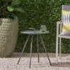 Vida Modern Patio Side Table Gray - Christopher Knight Home