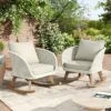 Christopher Knight Home Hattie Patio Contemporary Rattan And Acacia Wood Rocking Chair With Cushion (Set Of 2) -Ckhome2u Store GUEST 35451406 e15f 47df 82a6 e5f70aebaaba