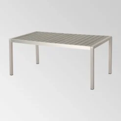 Cape Coral 7pc Aluminum Modern Dining Set Silver/Gray - Christopher Knight Home -Ckhome2u Store GUEST 356a363f 2722 4198 af6d 10d798f131f5