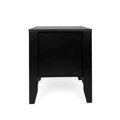 Industrial End Side Table Storage Space With Faux Wood-Christopher Knight Home 3 Industrial End Side Table Storage Space With Faux Wood-Christopher Knight Home - Image 3