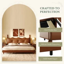 Christopher Knight Home Calka Modern Faux Leather Upholstered Coffee Bed With Headboard -Ckhome2u Store GUEST 36dcc820 e525 4b71 bc5c 38f6f0e05f1a