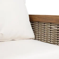 Christopher Knight Home Burchett Outdoor Acacia Wood And Rattan Club Chair With Cushions -Ckhome2u Store GUEST 37aac981 b5e1 4ec8 8f8d 9c4179a46b86 1