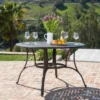 Alfresco Round Cast Aluminum Dining Table - Bronze Christopher Knight Home -Ckhome2u Store GUEST 3be182ae dfec 4d71 a6bc 024a641d8eb1