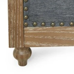 Saragus Chesterfield Tufted 3 Seater Sofa With Nailhead Trim Charcoal/Dark Brown - Christopher Knight Home -Ckhome2u Store GUEST 3de5c2e2 cc0c 47ff a45d 88a520118128