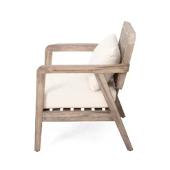 Christopher Knight Home Terry Patio Rustic Acacia Wood Club Chair With Water Resistant Cushions -Ckhome2u Store GUEST 3f20f58d 93ba 4d36 8574 012f9e6d72b5