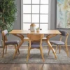 5pc Nissie Mid Century Curved Leg Dining Set Oak/Dark Gray - Christopher Knight Home 12 5pc Nissie Mid Century Curved Leg Dining Set Oak/Dark Gray - Christopher Knight Home -Ckhome2u Store GUEST 3f73fff4 315a 4f99 8a5d aa9fe945e221