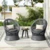 Christopher Knight Home Acheson Modern Outdoor Rattan And Iron Upholstered Accent Chair (Set Of 2) -Ckhome2u Store GUEST 3fe09744 6497 4a47 b167 7b77c3b44304
