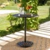 Hannah Round Cast Aluminum Bar Table - Shiny Copper - Christopher Knight Home -Ckhome2u Store GUEST 4173000c a62f 4e6a 8808 05435e18e1f4