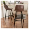 Set Of 2 30" Dax Faux Leather Barstool Brown - Christopher Knight Home -Ckhome2u Store GUEST 41929639 8314 4d07 85d8 38d88266bb62